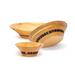 Natalis - Emozioni d'Arte Manara 3 Piece Serving Bowl Set Wood in Indigo/Brown | 4 H x 15.1575 D in | Wayfair 77004HE