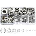 800 Pcs 304 Stainless Steel Flat Washers for Screws Bolts Fender Washers Assortment Set Assorted Hardware Lock Metal Washers Kit (9 Sizes-M2 M2.5 M3 M4 M5 M6 M8 M10 M12) for Home Factories etc YLYL 800 PCS 304 Stainless Steel Silver