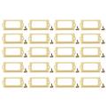 20Pcs Antique Brass Drawer Label Pull Cabinet Frame Handle File Name Card Holder