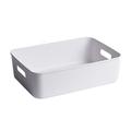 Outoloxit Closet Organizers Storage Box Stackable Plastic Storage Basket Closet Organizers and Storage Drawer Shelf Storage Storage Container for Cupboard Kitchen White B