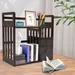 Bamboo Bookshelf Desktop Organizer Office Desk Rack Storage Shelves w/3 Drawers