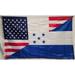 3X5 USA HONDURAS FRIEDSHIP COMBINATION FLAG BANNER 100D (DARK BLUE)