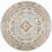 Blue/White Round 5'3" Area Rug - Langley Street® Kautz Medallion Beige Multicolor Area Rug Polypropylene | Wayfair 35678BA54F0640AA8AA2514673D31767