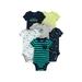 Simple Joys by Carter s Baby Boys 6-Pack Short-Sleeve Bodysuit Navy/Turquoise 6-9 Months