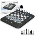 Vonset P6 Computer Chess Game Talking Smart Chess Board Electronic Chess Set Magnetic Chess Computer with LED for Beginners and Improving Players Electronic Chess Board for Kids & Adults Learn Chess