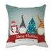 Jikolililili Christmas Ornaments Faceless Doll Pillow Covers Santa Claus Pattern Pillowcase 2022 Standard Bed Pillow Cases Clearance