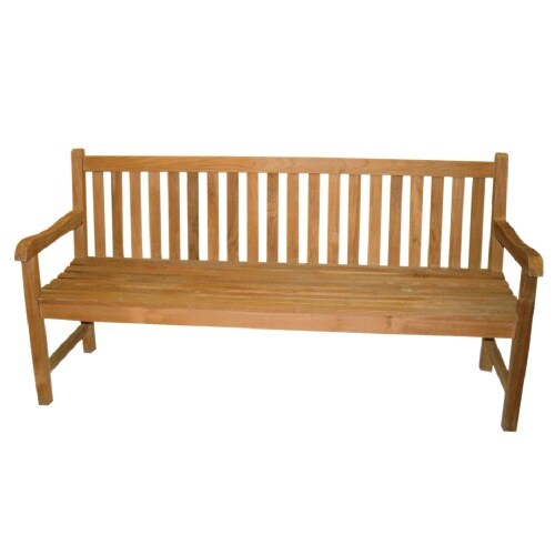 Lex Premium Teak Gartenbank Sitzbank Holzbank Teakbank Parkbank nachhaltig Edelstahlschrauben 180cm : 180 cm Image