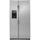 GE 21.9-cu ft Counter-depth Side-by-Side Refrigerator with Ice Maker, Water and Ice Dispenser (Stainless Steel) | GZS22DSJSS