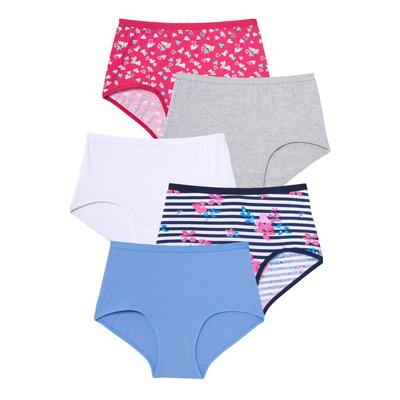 Plus Size Women's Stretch Cotton Brief 5-Pack by C...