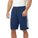 Men's Big & Tall Champion® mesh basketball shorts by Champion in Navy/white (Size 4XL)