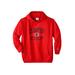 Men's Big & Tall Champion® oversized athletic hoodie by Champion in Bright Red (Size 3XL)