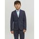 Blusenjacke JACK & JONES JUNIOR "JPRSOLAR BLAZER NOOS JNR" Gr. 128, blau (dark navy) Jungen Jacken Westen