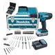 Makita Hp488Dwax4 18V Lithium Combi Hammer Drill 1X2Ah Metal Case + 70 Bit Set