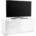 Centurion Supports Gallus Ultra Remote Friendly Beamthru Gloss White With 2-White Drawers 32"-55" Flat Screen Cabinet Tv Stand