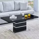 Furniture in Fashion Parini Coffee Table High Gloss Coffee Table For Living Room Centre Table Tea Table For Living Room Furniture Black