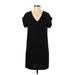 Vince. Casual Dress - Shift: Black Solid Dresses - Women's Size X-Small