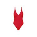 Plus Size Women's The Plunge One Piece - Swim by CUUP in Poppy (Size M D-E)