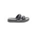 COCONUTS by Matisse Sandals: Slip On Platform Casual Gray Solid Shoes - Women's Size 9 - Open Toe