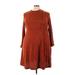 Shein Casual Dress - Sweater Dress: Brown Dresses - Women's Size 4X