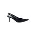 Kenneth Cole New York Heels: Slingback Stilleto Cocktail Black Solid Shoes - Women's Size 8 - Pointed Toe