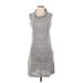 Lina Tomei Casual Dress Cowl Neck Sleeveless: Gray Dresses - Women's Size Small