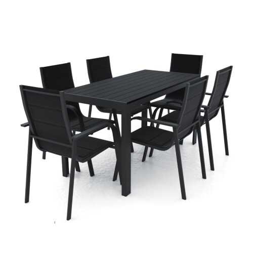 Lex Alu Gartensitzgruppe Gartenmöbel 7tlg. Set Gartenset Sitzgruppe Essgruppe Tisch Image