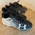Under Armour Shoes | 2 Pairs Of Baseball Cleats - Under Armour And Nike - Boys Size 3y | Color: Black/White | Size: 3b