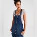 American Eagle Outfitters Dresses | American Eagle Outfitters- Denim Full Button Down Overall Dress- Size Xs | Color: Blue | Size: Xs