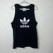 Adidas Shirts | Adidas Originals Tank Sleeveless Shirt Black White Classic Logo Cut Off Gym | Color: Black/White | Size: L