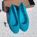 Gucci Shoes | Nib Authentic Gucci Laser-Cut Gg Web Jelly Rubber Slipper Flats Blue 35 | Color: Blue | Size: 5