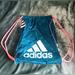 Adidas Bags | Adidas Drawstring Backpack - Turquoise And Pink | Color: Pink | Size: Os