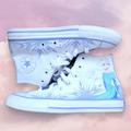 Converse Shoes | Disney Girls All Star High Top Converse Frozen 2 Shoes Size 12 | Color: Blue/White | Size: 12g