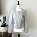 Jessica Simpson Jackets & Coats | Jessica Simpson Light Gray Faux Snakeskin Vegan Leather Moto Jacket - Gray | Color: Gray | Size: M
