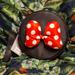 Disney Bags | Disney Parks Minnie Mouse Bow Crossbody | Color: Black/Red | Size: Os