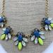 J. Crew Jewelry | J. Crew Green And Blue Marquis And Round Rhinestone Sparkling Statement Necklace | Color: Blue/Green | Size: Os