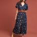 Anthropologie Dresses | Anthropologie X Sanctuary / Navy Blue Floral Chatelet Maxi Dress S | Color: Blue/Red | Size: S