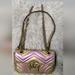 Gucci Bags | Gucci Metallic Matelasse Leather Gg Marmont Mini Flap Shoulder Bag | Color: Gold/Pink | Size: Os