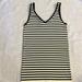 Anthropologie Tops | E By Eloise (Anthropologie) Seamless Striped V Neck Tank Top | Color: Black/Cream | Size: S