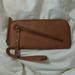 Free People Bags | Free People Vegan Leather Distressed Wristlet Clutch | Color: Brown | Size: Os