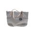 MICHAEL Michael Kors Leather Tote Bag: Pebbled Gray Solid Bags