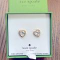 Kate Spade Jewelry | Kate Spade New York Gold Tone Cz Post Back Earring | Color: Gold | Size: Os