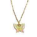 HAODUOO Butterfly Necklaces for Women Butterflies Drop Oil Super Fairy and Light Luxury Design Versatile Silver Jewelry