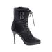 Aldo Heels: Strappy Stiletto Edgy Black Print Shoes - Women's Size 41 - Round Toe
