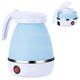 Kettles, Foldable Kettle, 0.6L Foldable Kettles, for Travel, 700W Grade Silicwater Heater, Quick Boil Kettle, Auto-Shut Off, Boil-Dry Protection, for Family Bedrooms/Pink/15 * 15 * 17Cm elegant