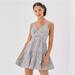 American Eagle Outfitters Dresses | American Eagle Nwt Striped Open Back Mini Sundress L | Color: Black/White | Size: L