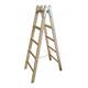 Wooden Double Step Ladder Wooden Ladder 5 Rungs 2 x 5