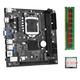 Spactz ITX H61 Desktop Motherboard +I3-2130 +1X DDR3 1600MHz 4G RAM CPU LGA 1155 Support Up to 16GB RAM Slots 100M Network Card Accessories