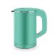 ALAMG Kettles for Boiling Water, 0.6L Travel Kettle Mini Kettles for Boiling Water Stainless Steel Cordless Portable 600W Heating Water Boiler Teapot/Green elegant