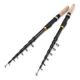 Fishing Pole 1.8m-3.6m Telescopic Fishing Rod Carbon Fiber Spinning Fishing Pole Bait Weight 10-60g Ultra Short Portable Travel Fishing Rods Fishing Accessories (Color : Dark Khaki, Size : 2.4 m)