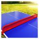 LVLDAWA Table Tennis Net, Outdoor Table Tennis Table Waterproof Metal Iron Mesh Frame, Pingpong Countertop Separator For Parks, Clubs (Color : Rosso, Size : 153x14cm-8pcs)